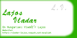 lajos vladar business card